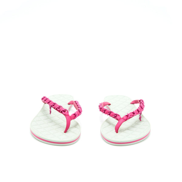 Chanel Size 38.5 Sandals Mint Green/ Pink