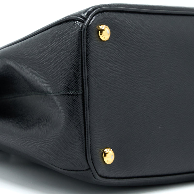 Prada Top Handle Tote Bag Calfskin Black GHW