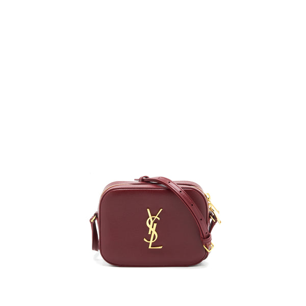 Saint Laurent/Ysl Mini Camera Bag Crossbody Bag Burgundy GHW
