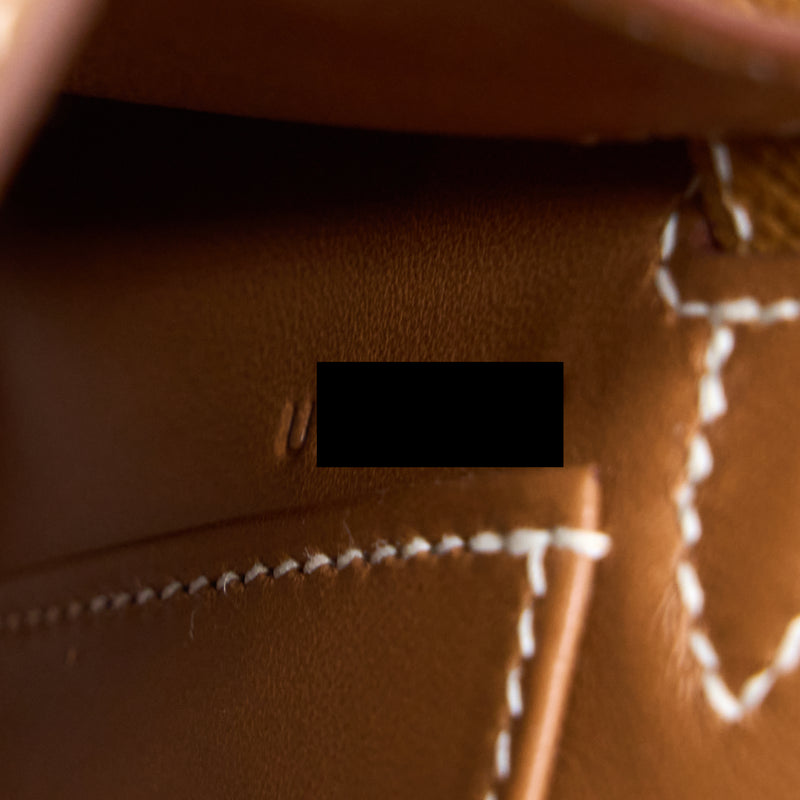 Hermes Mini Kelly II Epsom Gold GHW Stamp U