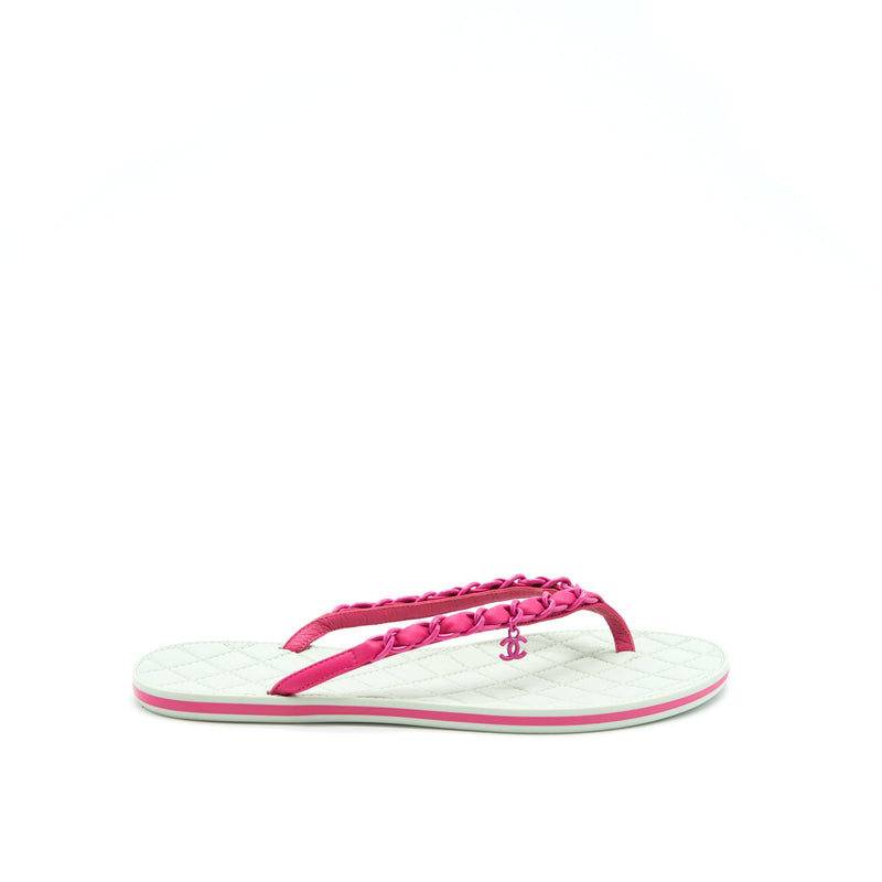 Chanel Size 38.5 Sandals Mint Green/ Pink
