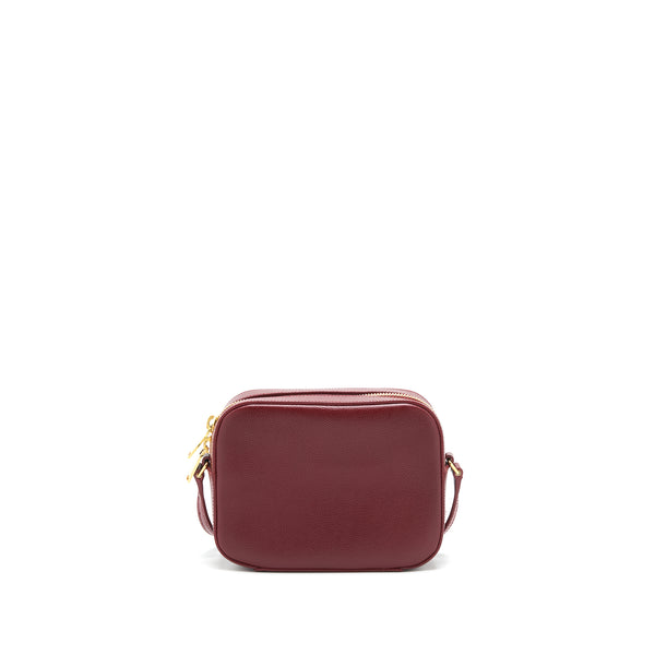 Saint Laurent/Ysl Mini Camera Bag Crossbody Bag Burgundy GHW