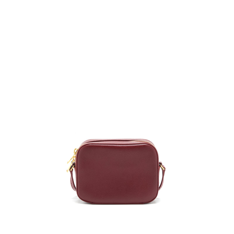 Saint Laurent/Ysl Mini Camera Bag Crossbody Bag Burgundy GHW