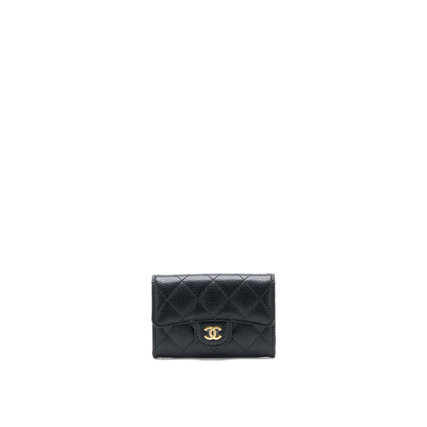 Chanel Classic Flap Cardholder Caviar Black GHW(Microchip)