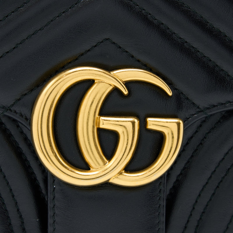 Gucci Small Marmont Calfskin Black GHW