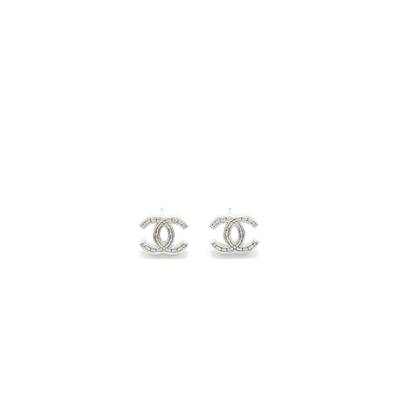 Chanel CC Logo Necklace/Earrings SHW(Sell In A Set)