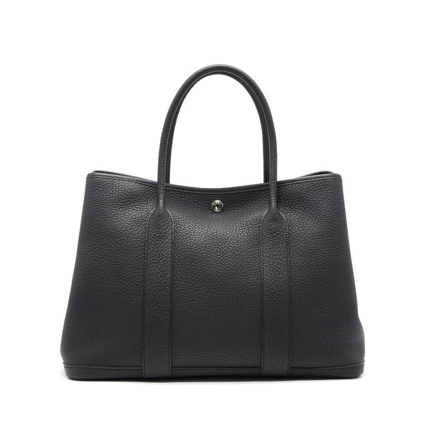 Hermes Garden Party 36 Black SHW Stamp D