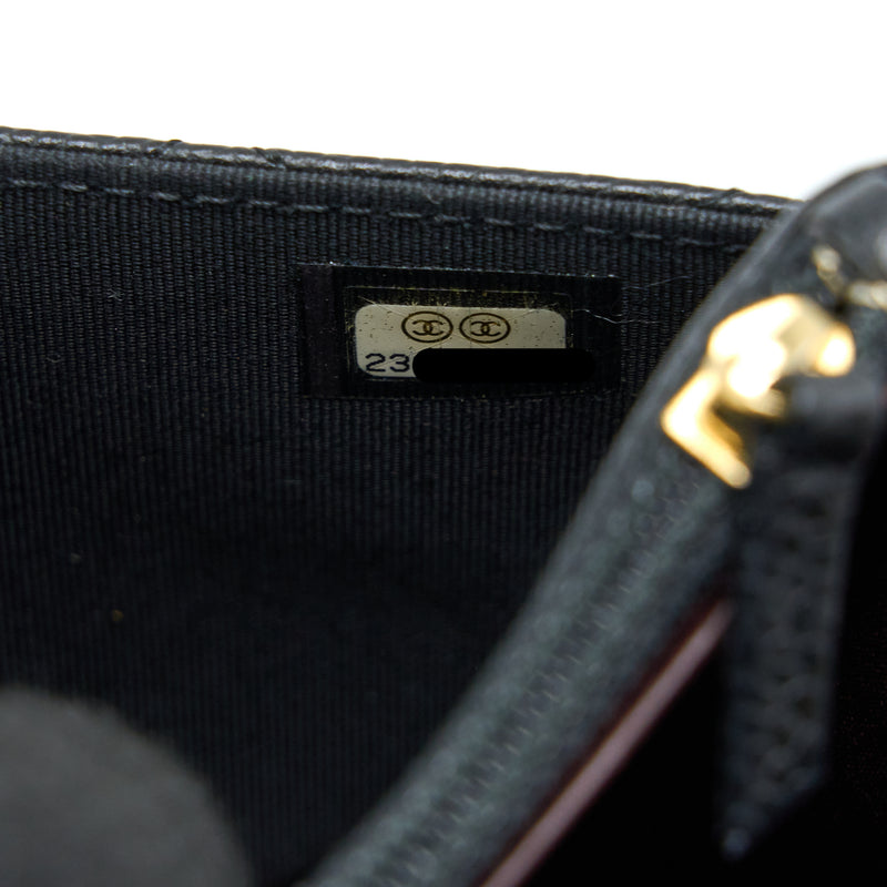 Chanel Classic Wallet On Chain Caviar Black GHW