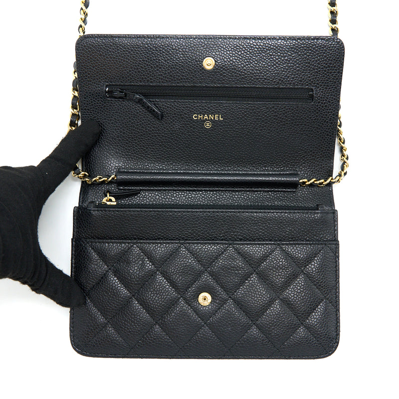Chanel Classic Wallet On Chain Caviar Black GHW