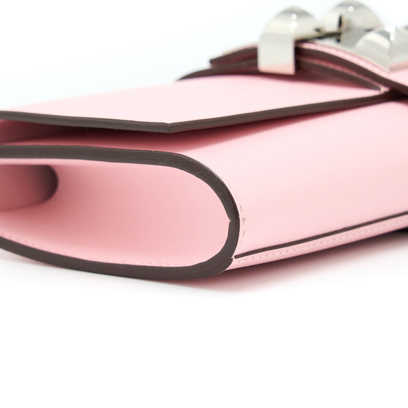 Hermes Pochette Medor 23 Swift Rose Sakura SHW Stamp D