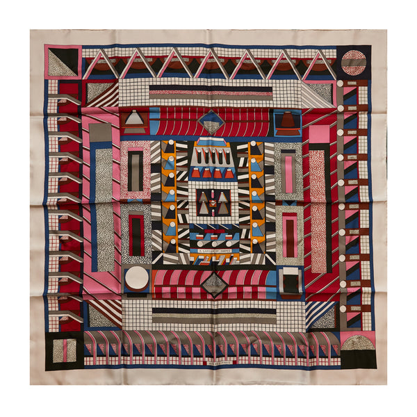 Hermes 90x90cm Silk Scarf Nigel Peake