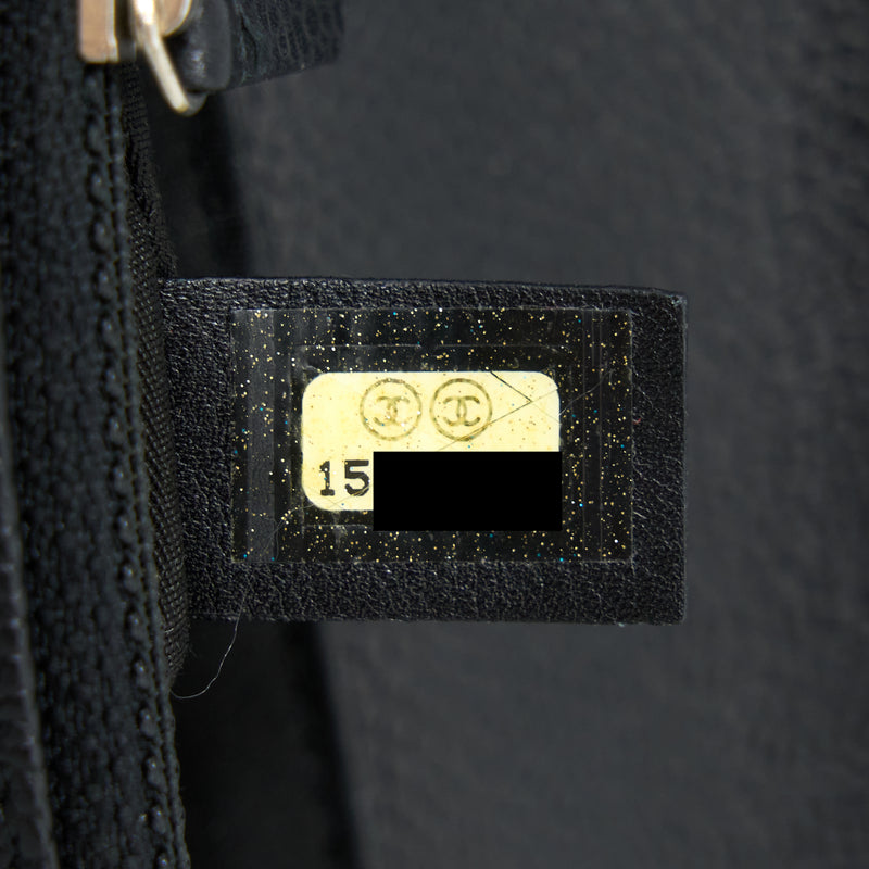 Chanel Half Moon Wallet On Chain Caviar Black SHW