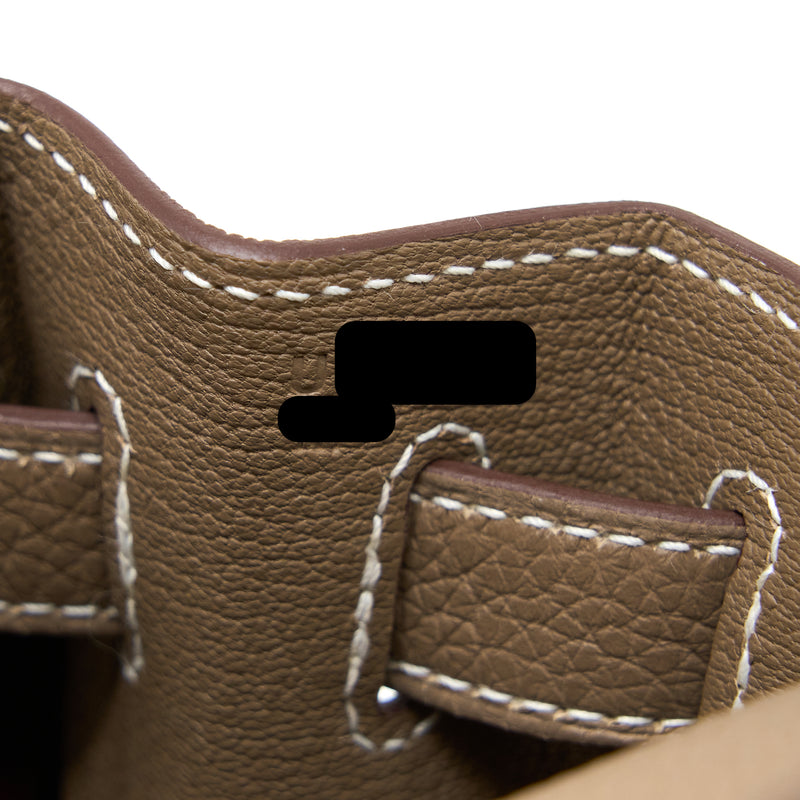 Hermes Kelly 28 Togo Etoupe GHW Stamp U