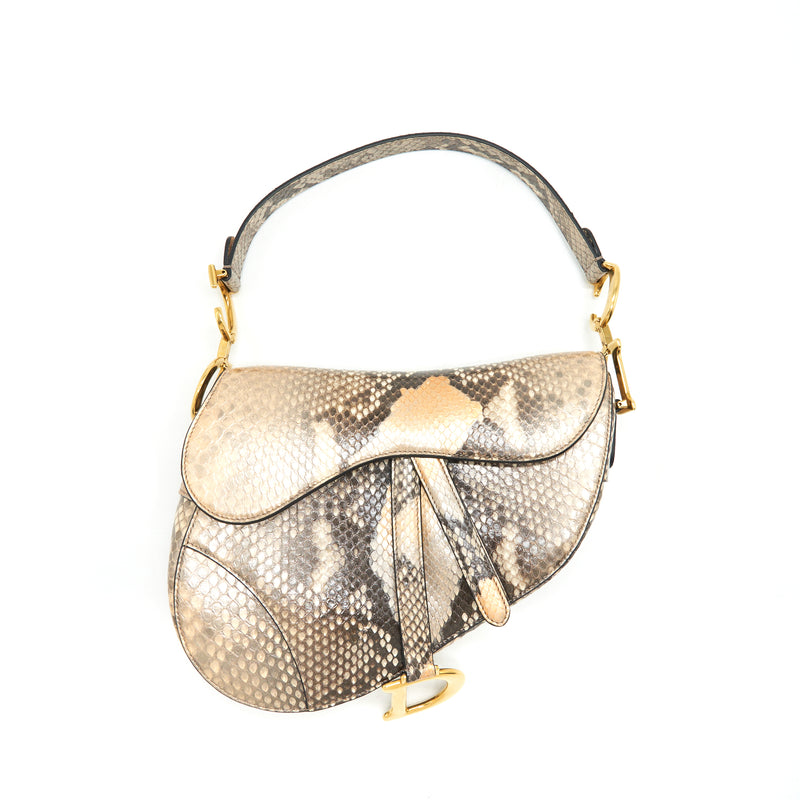 Dior saddle bag python Clearance