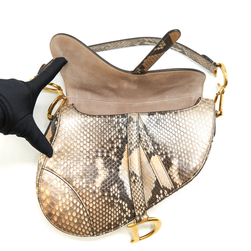 Dior saddle bag python Clearance