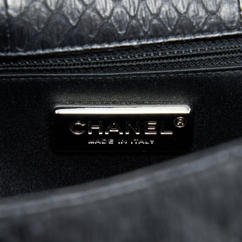 Top Handle Chanel Python Bag Chanel Top Handle Flap Bag Python Black SHW