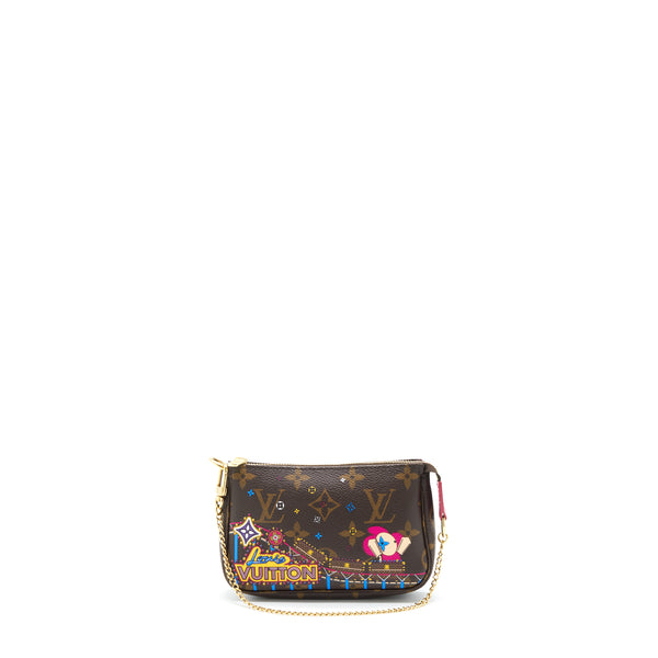 Louis Vuitton Mini Pochette Limited Edition Monogram Canvas GHW