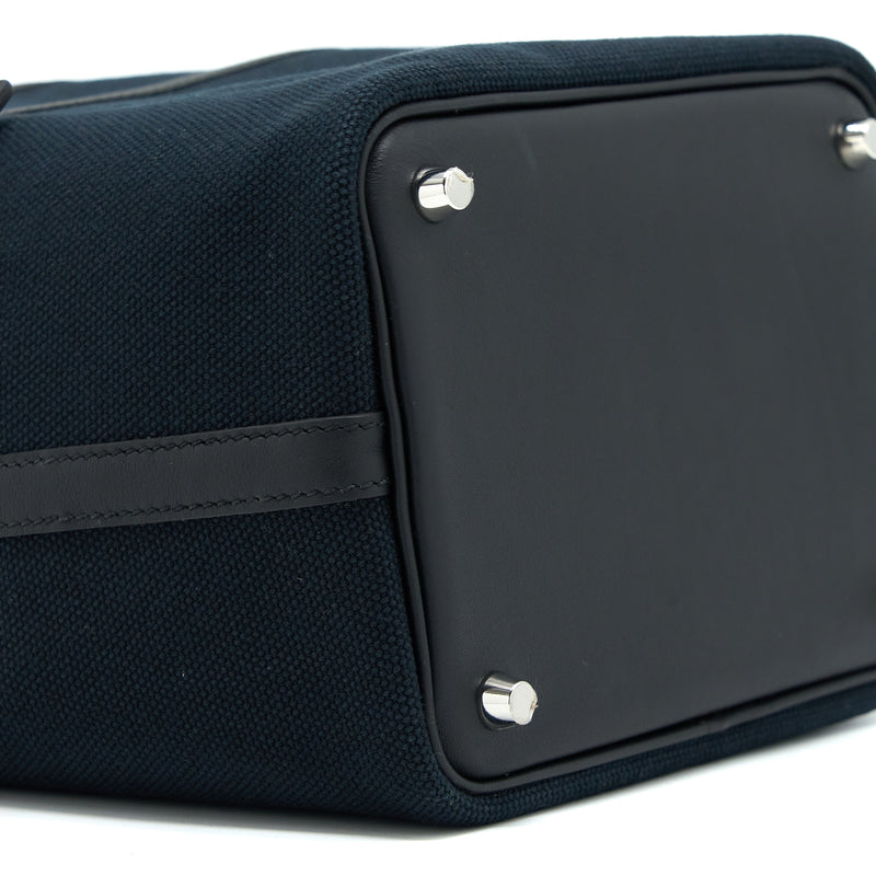 Hermes Picotin Cargo 18 Lock Bag Swift/Toile Canvas Black SHW Stamp U