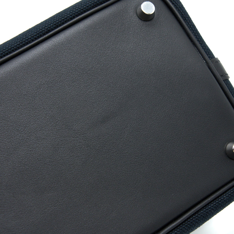 Hermes Picotin Cargo 18 Lock Bag Swift/Toile Canvas Black SHW Stamp U