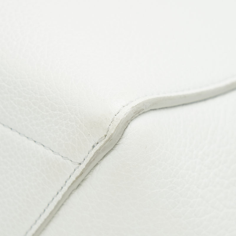 CELINE SANGLE BUCKET BAG IN WHITE