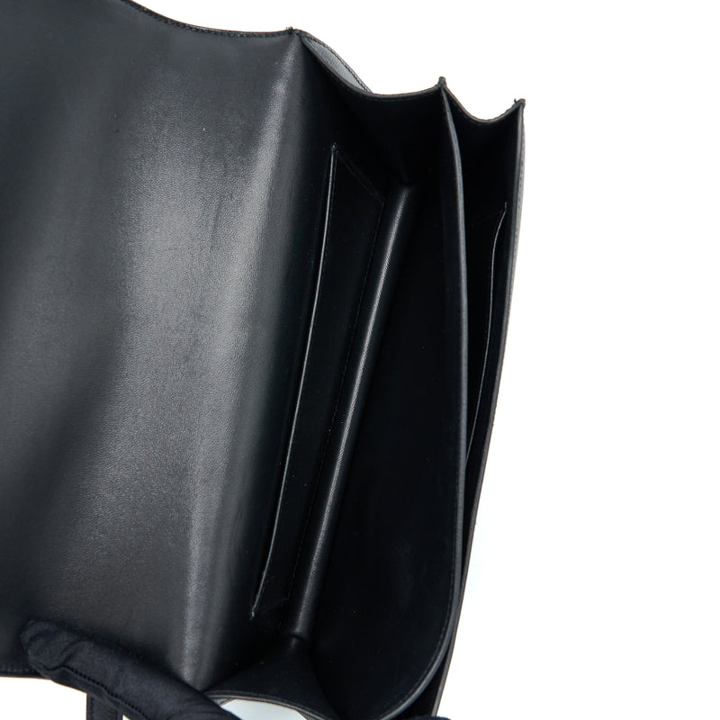 Hermes Constance Elan Epsom Black SHW Stamp Square O