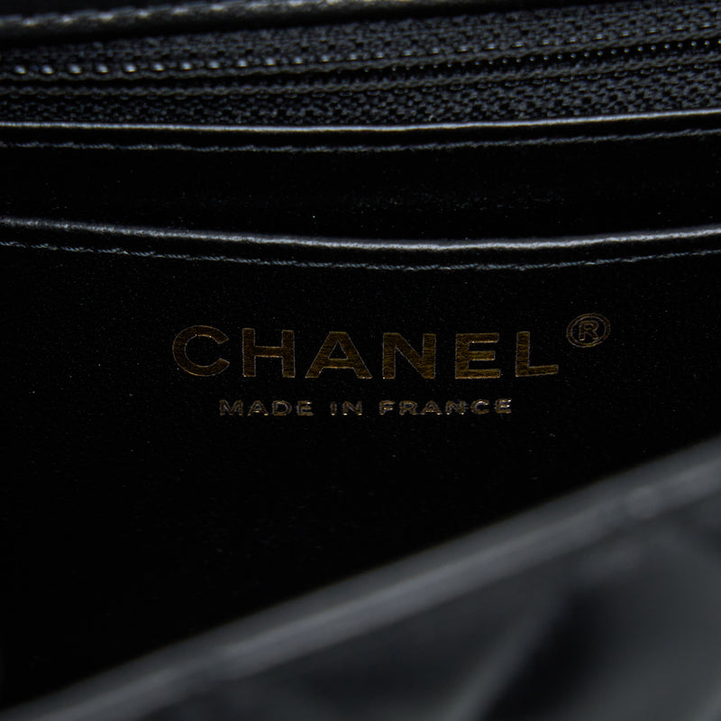 Chanel Mini Rectangular Lambskin Black LGHW(Microchip)