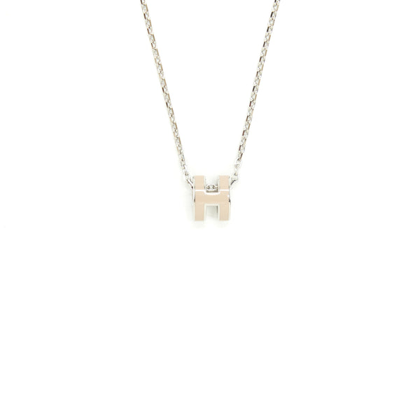 Hermes Mini Pop H Pendant Marron Glace SHW