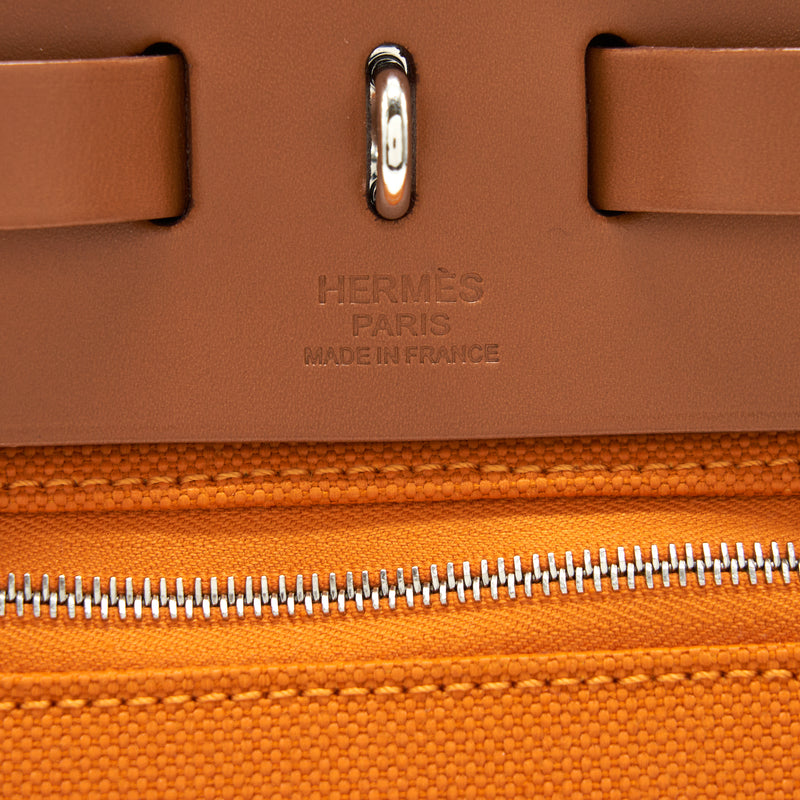 HERMES Herbag 31 Abricot/Fauve SHW Stamp C