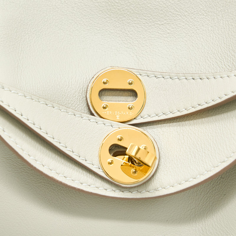 Hermes Mini Lindy Swift Gris Perle GHW Stamp Z