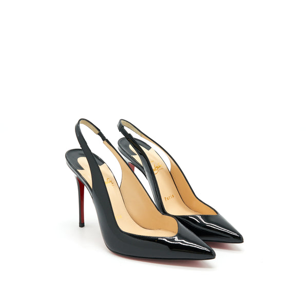 Christian Louboutin Size 36.5 Fleuve 100 Patent Black