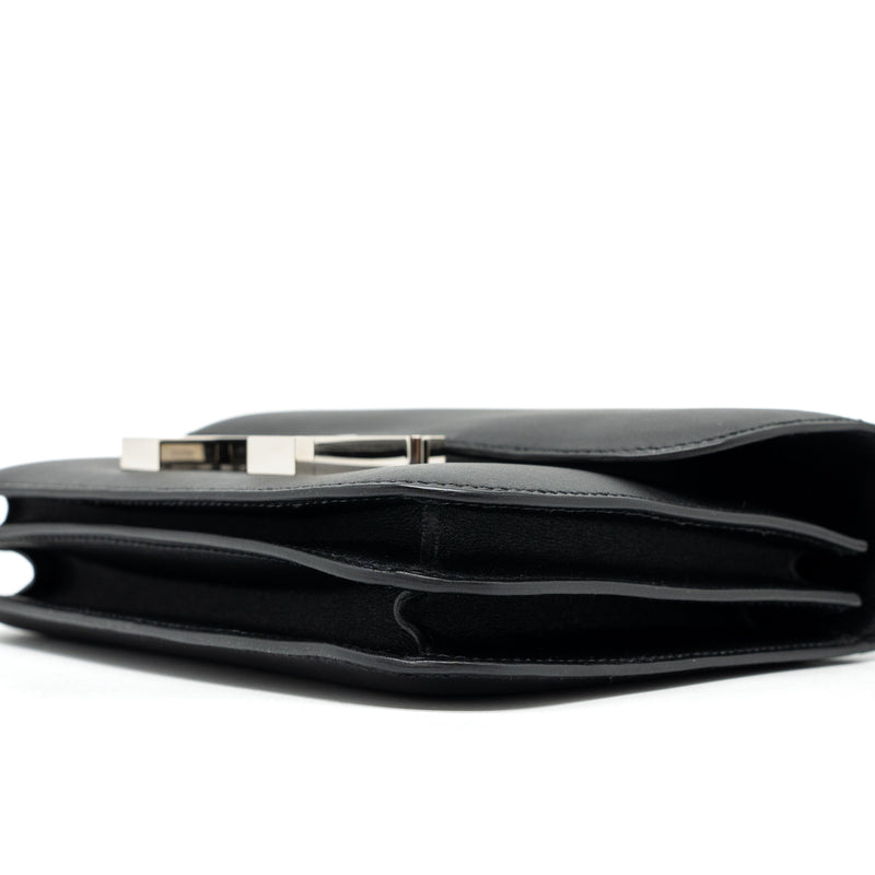 Hermes Mini Constance Swift Black SHW Stamp A