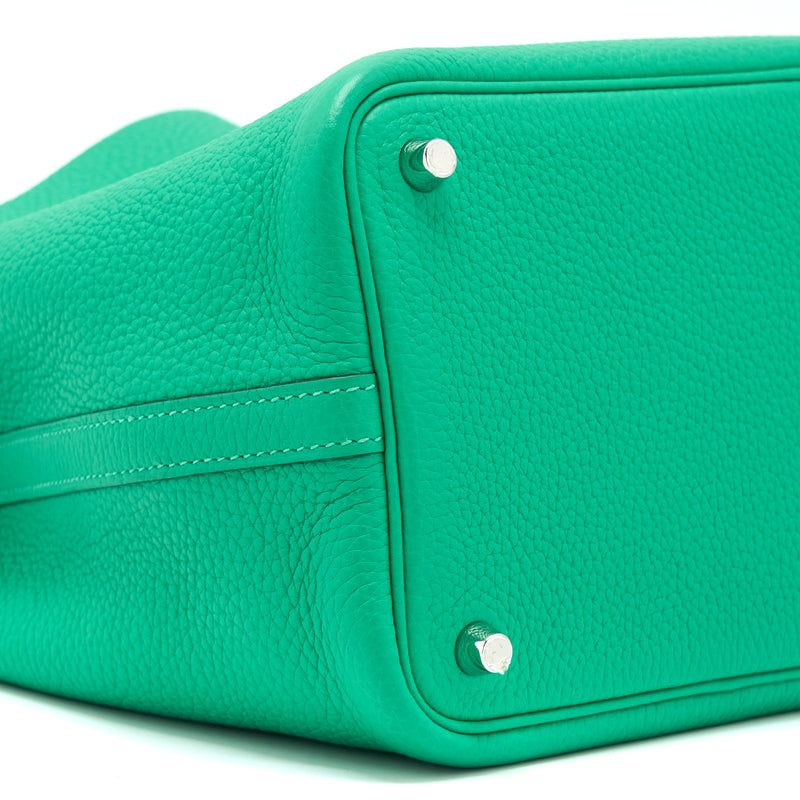 Hermes Picotin 18 Touch Clemence Alligator Mississippiensis Mat Vert C