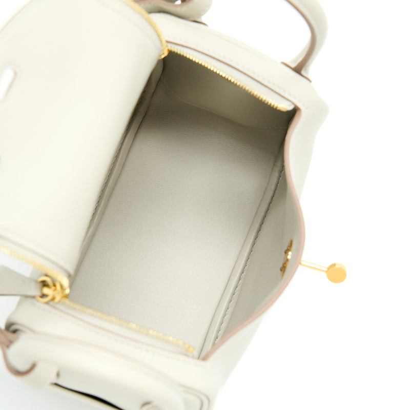 Hermes Mini Lindy Swift Gris Perle GHW Stamp Z