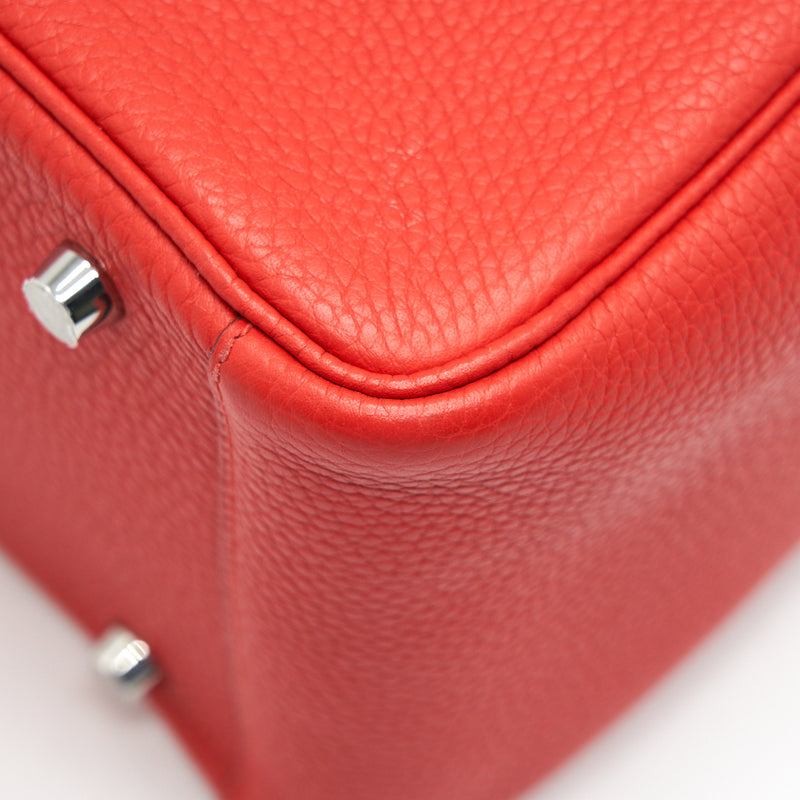 Hermes Lindy 30 rouge Tomate SHW stamp C