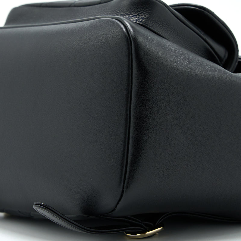 Chanel 23C Large Duma Backpack Calfskin Black LGHW (Microchip)