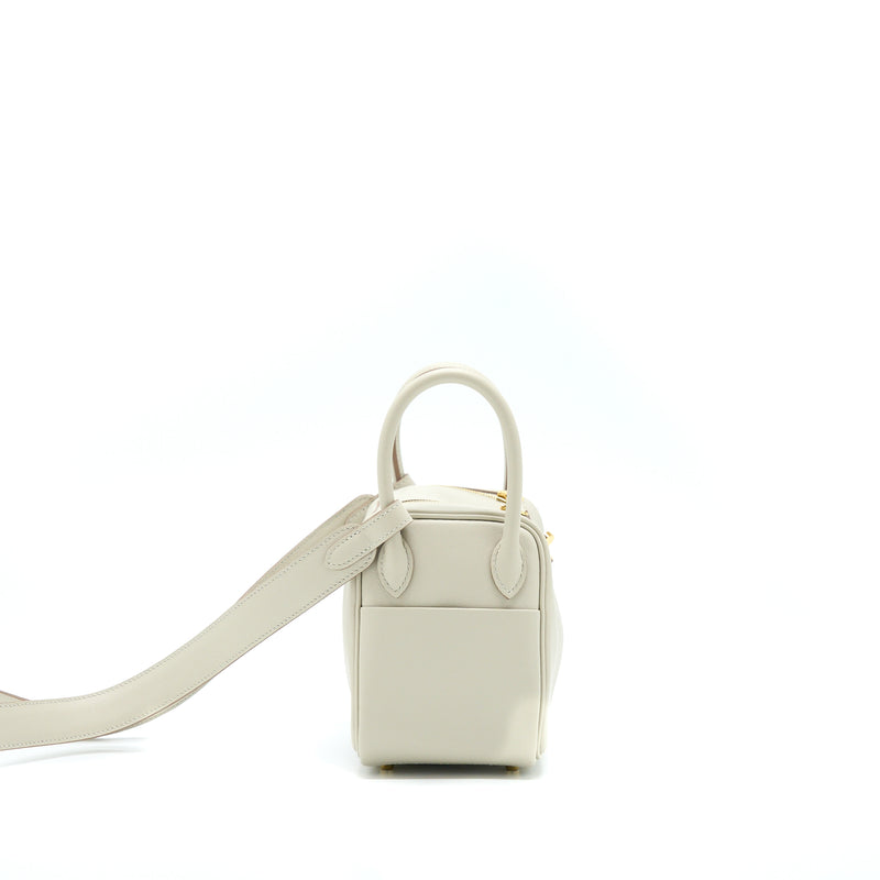 Hermes Mini Lindy Swift Gris Perle GHW Stamp Z