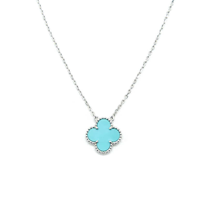 VAN CLEEF & ARPELS Perlée Couleurs Pendant/ Necklace Turquoise WG -  Timeless Luxuries