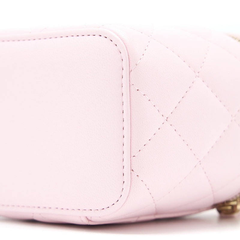 Chanel Top Handle Mini Vanity Lambskin Pink LGHW