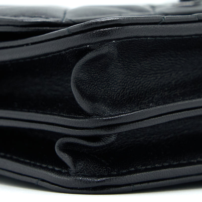 Chanel Square Trendy CC Wallet On Chain Lambskin So Black