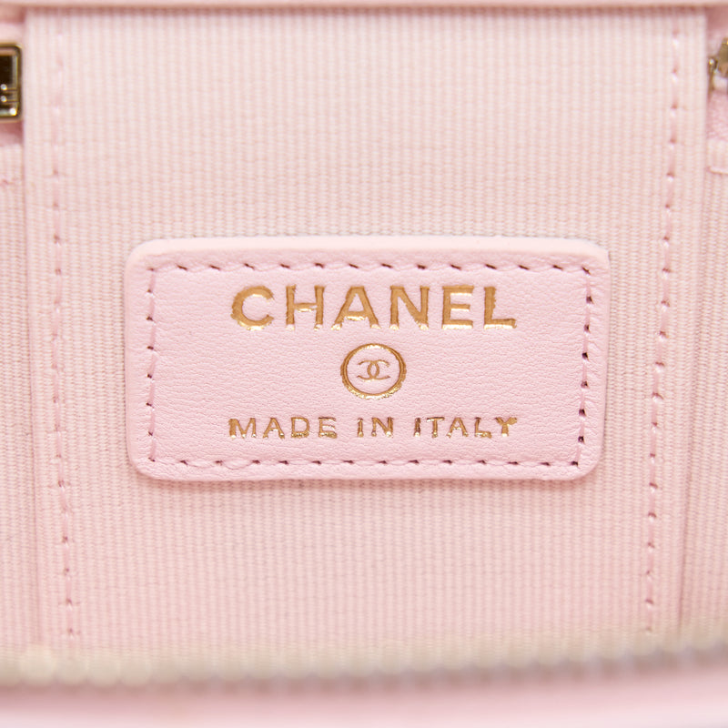 Chanel Top Handle Mini Vanity Lambskin Pink LGHW