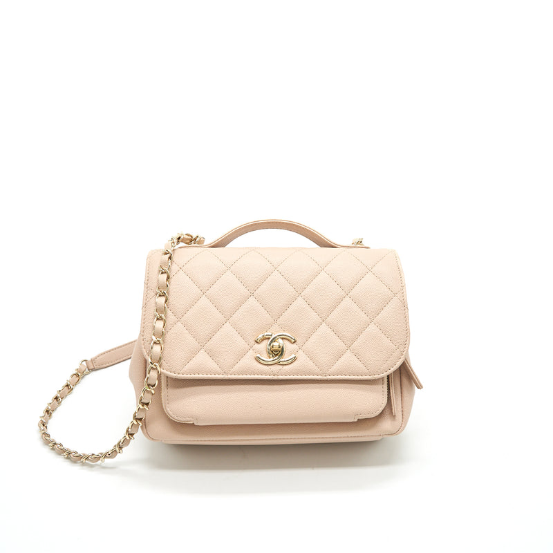 CHANEL Caviar Quilted Business Affinity Clutch With Chain Flap