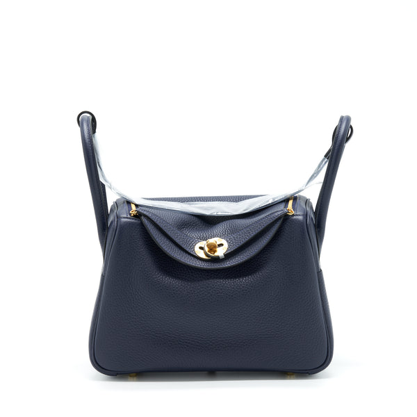 Hermes Lindy 26 Clemence Bleu Nuit GHW Stamp U