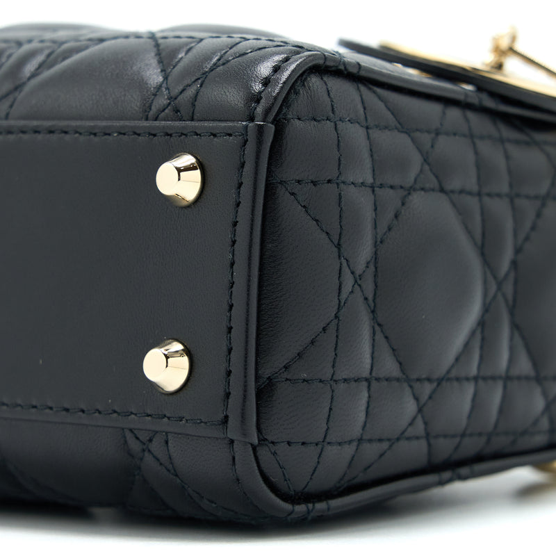 Dior Lady Dior Mini Lambskin Black LGHW