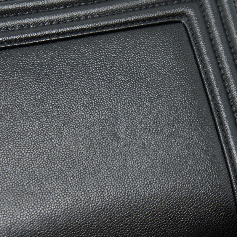 Chanel Mini Boy Bag Calfskin Black LGHW (Microchip)