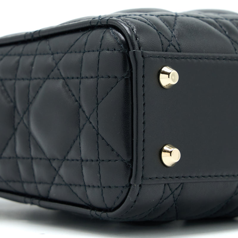 Dior Lady Dior Mini Lambskin Black LGHW