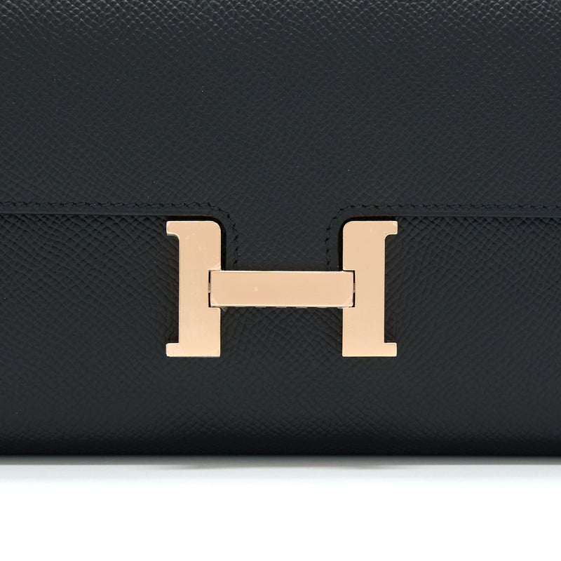 Hermes Constance To Go Epsom Black RGHW Stamp U