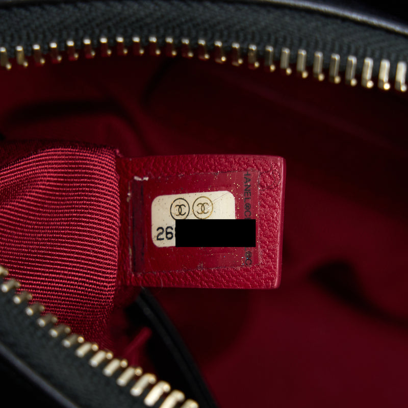 Chanel Small Gabrielle Hobo Bag Calfskin Black With Multicolour Hardware
