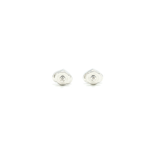 Cartier Mini Heart Earings White Gold with Dimonds