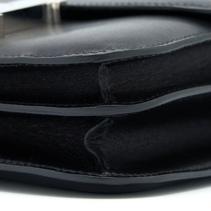 Hermes Mini Constance Sombre Black SHW Stamp A