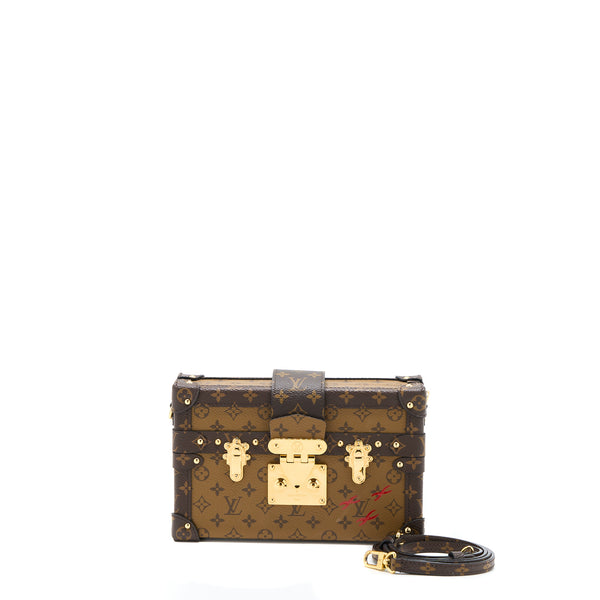 Louis Vuitton Petite Malle Monogram Reverse Canvas GHW
